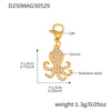 Gold Octopus Charm