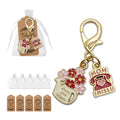 Mom Flower Pitcher Phone Enamel Dual Charm Keychain view 1