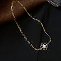 Openwork Flower Pearl Necklace Bracelet Gold Silver view 6