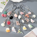 Flocked Mini Animal and Food Phone Strap Charms 20 Styles view 1