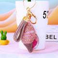 Bubble Crystal Conch Keychains in Three Sizes and Multiple Styles view 2