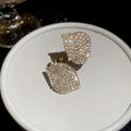 Crystal Flower Stud Earrings Leaf Pave Open Rings Four Styles view 3