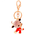 Cow Keychain With Clear Stones And Gold-Tone Details view 5