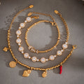 Crystal Station Charm and Fish Skeleton Bracelets in Two Finishes view 1