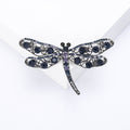 Open Filigree Dragonfly Brooch in Six Crystal Colorways view 9