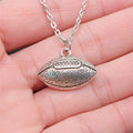 American Football Pendant Necklace in Detailed Metal Finishes for Jewelry Making view 3