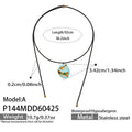 Black Cord Oval Enamel Dragonfly Pendant Necklaces view 7