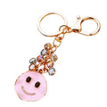 Crystal Smiley Keychains with Fortune Cords and Loose Heart Loops view 5