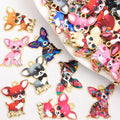 Printed Chihuahua Dog Enamel Charm Collection for Jewelry Making view 1