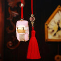 Jeweled Princess Car Hangers in Red and Pink with Unlisted Car and Sailboat Images view 7
