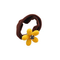 Velvet Flower Rhinestone Scrunchie Hair Ties 4 Colors view 5