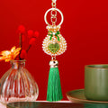 Pearl Heart Fortune Pouch Tassel Keychains in Six Bright Colors view 4
