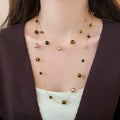 Brown Beaded Pendant and Layered Necklaces in Thirteen Styles view 8