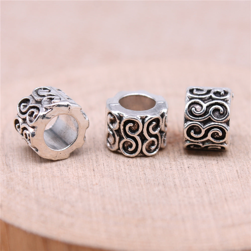 9x9x7mm 1.6g Zinc Alloy Large Hole Loose Metal Beads for Bracelet Necklace Jewelry Making