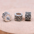 Scroll Relief Large Hole Metal Beads in Three Finishes view 2