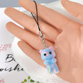 Flocked Mini Animal Phone Strap Charms 34 Color Styles view 12