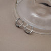 Silver Ridged Huggies