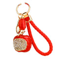 Apple and Auspicious Charm Keychains With Braided Wrist Straps view 5