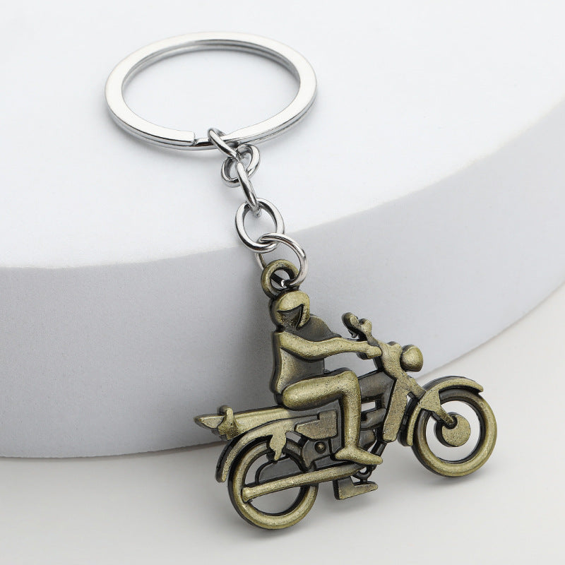 Creative Motorcycle Metal Keychain Gift Bag Charm Accessory