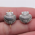 14x14mm 3.5g Antique Silver Zinc Alloy Shell Loose Metal Beads for DIY Bracelet Jewelry Making