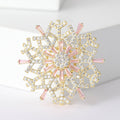 Layered Crystal Snowflake Brooch in Four Colorways view 6