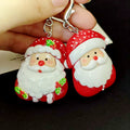Red White Santa Resin Keychains Lobster Clasp Five Styles view 5