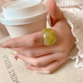 Chunky Marbled Resin Dome Rings Five Color Options view 4