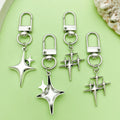 Celestial Charm Keychains Featuring Cross Moon Stars Across 20 Pictured Variations view 1