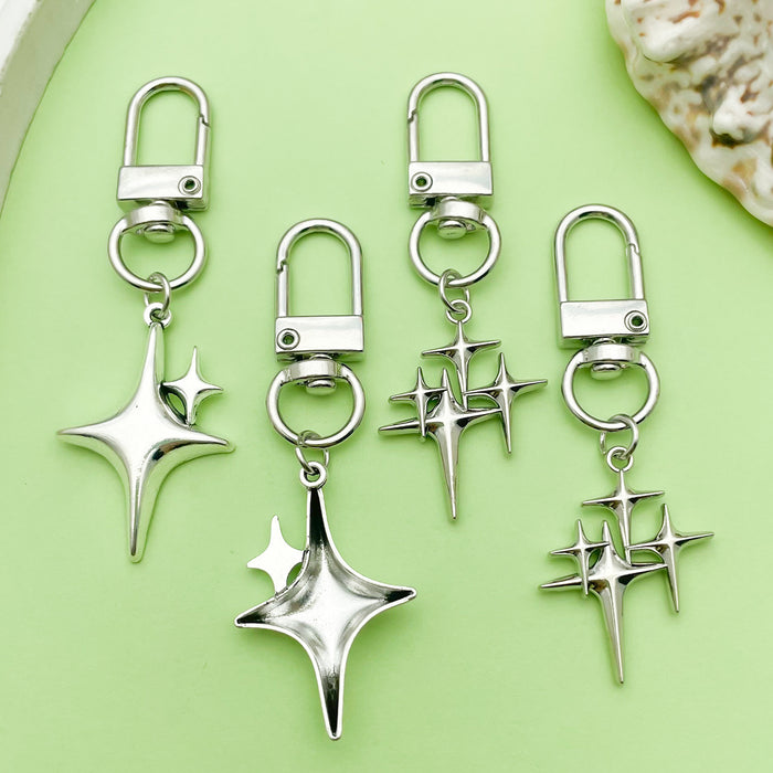 Celestial Charm Keychains Featuring Cross Moon Stars Across 20 Pictured Variations