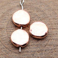 Irregular Flat Round Small Hole Bead for Jewelry Making view 2