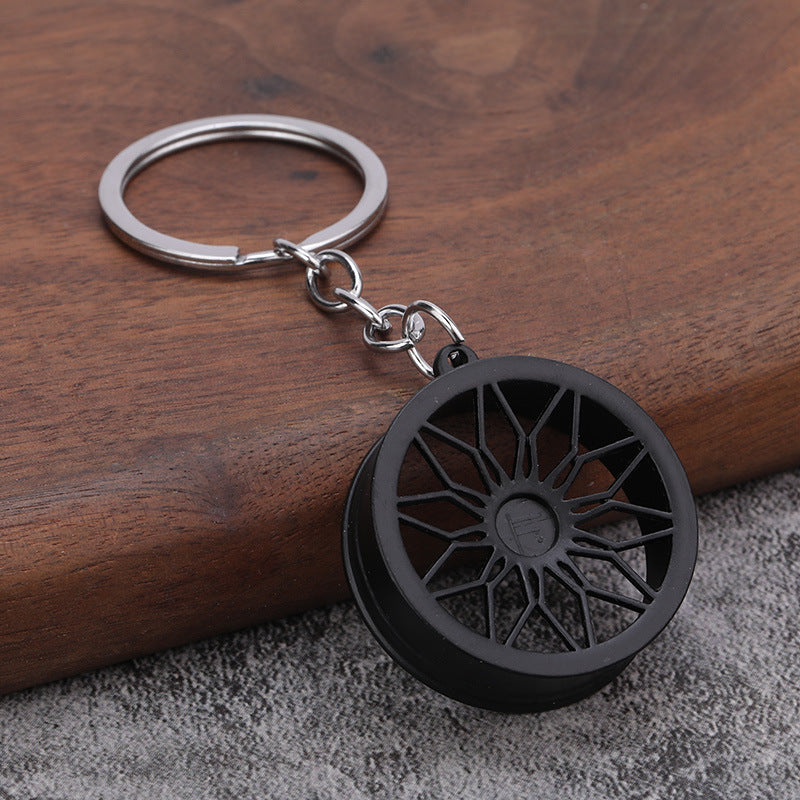 Metal Wheel Rim Keychain Car Accessory Gift for Men