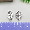 Antique Silver Leaf Metal Charms with 10 Listed Options view 10