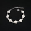 Silver Rose Bracelet