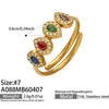 A088 GoldMulticolorSize7