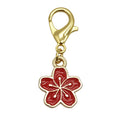 Enamel Cherry Blossom Flower Charm Gold Lobster Clasp Five Colors view 7