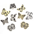 Black and White Skull Butterfly Pendant Charms in Nine Styles view 2