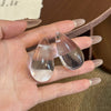 Clear Teardrop Studs