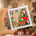 Christmas Reindeer Bead Bracelet Santa Ring Tree Earrings view 1