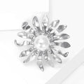 Pearl Firework Brooch In 2 Styles With Polished Metal Details view 3