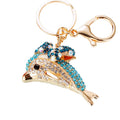 Bow Dolphin Keychains with Crystal Accents, Straps and Tassels view 5