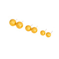 Gold and Silver Brushed Round Dome Stud Earrings in Five Sizes view 5