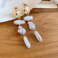 Gold Tone Floral Pearl Drop Earring Collection Seven Styles view 1