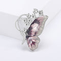 Enamel Butterfly Crystal Brooch Gold Silver Five Styles view 10