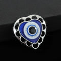 Silver Tone Evil Eye Charm Pendant Eight Mixed Shapes view 7