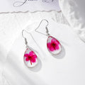 Teardrop Pressed Flower Resin Drop Earrings 13 Styles view 7