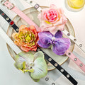 Eight Oversized Flower Buckled Decorative Pet Collars view 1