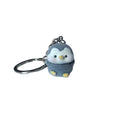 Flocked Mini Animal Plush Keychains Elephant Penguin Hippo 4 Styles view 5