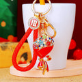 Crystal and Pearl Bouquet Keychains in Five Bright Colors view 2