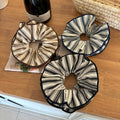 Oversized Fabric Stripe Scrunchie Hair Tie 3 Colors view 3