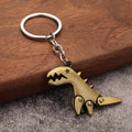Creative Metal Dinosaur Keychain Bag Charm Gift Accessory